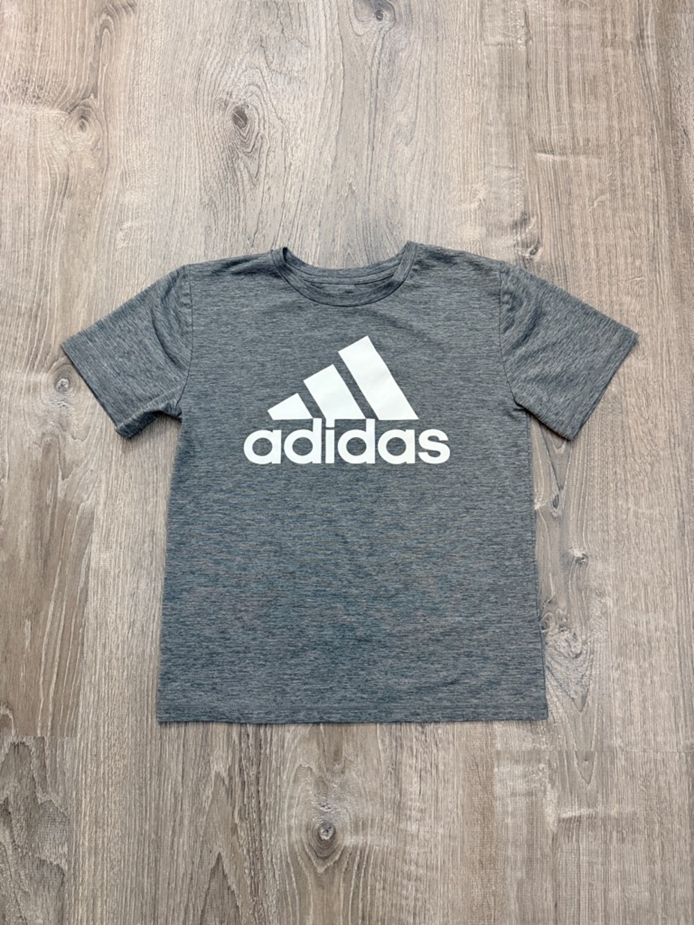 Adidas Kids' Gray Logo Tee Size Youth Small
